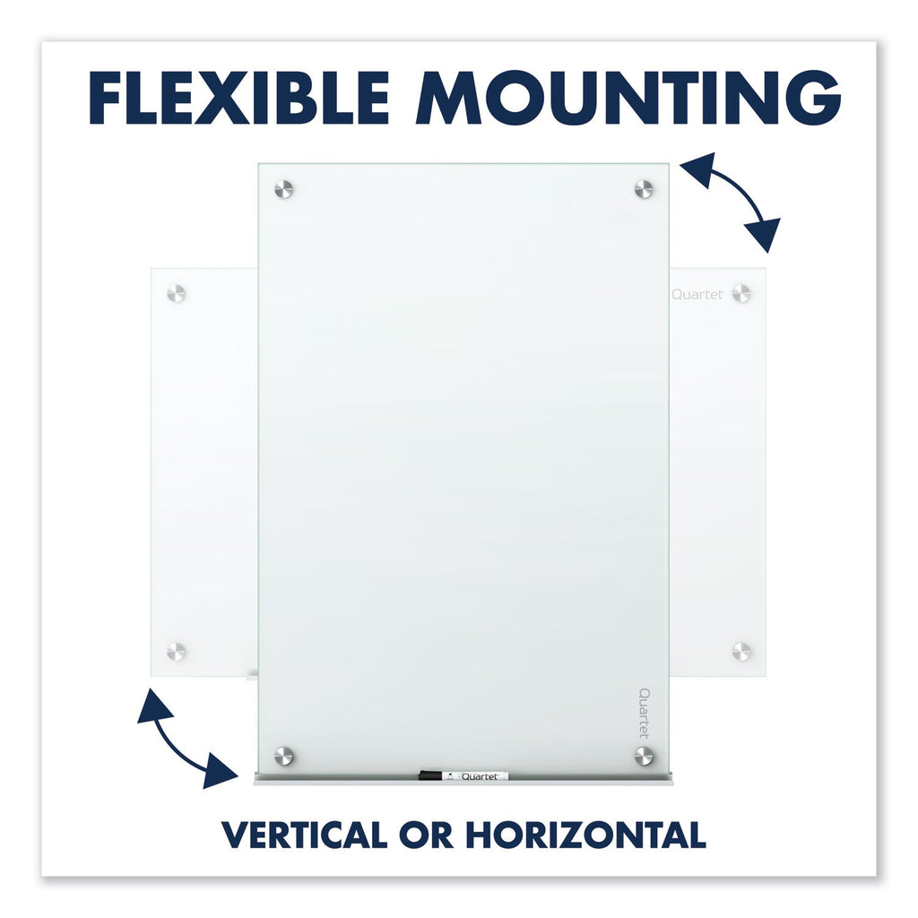 Quartet Infinity Magnetic Glass Marker Board, 36 x 24, White