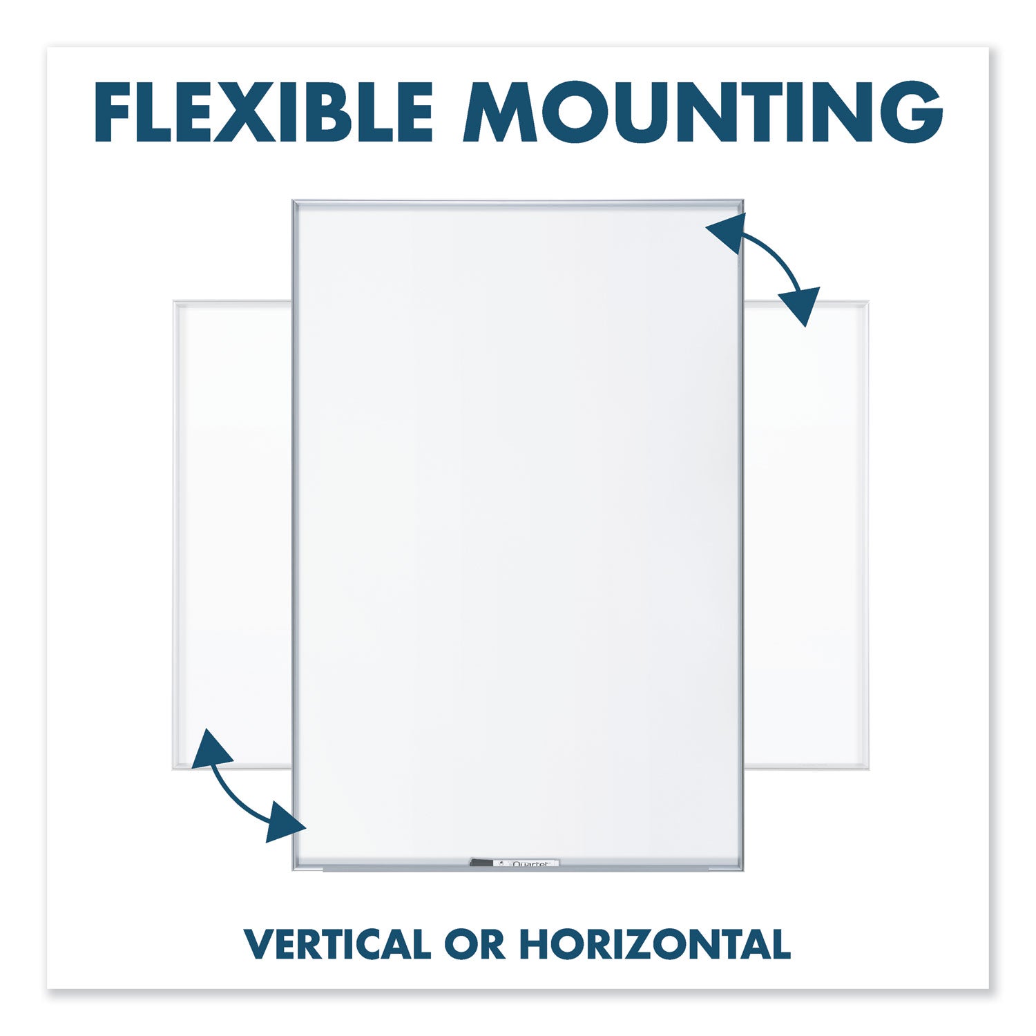 Quartet Fusion Nano-Clean Magnetic Whiteboard, 36 x 24, Silver Frame