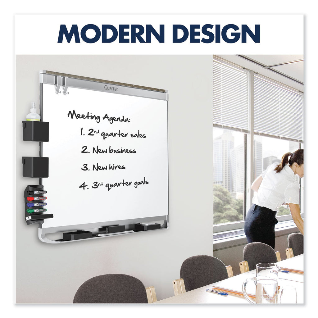 Quartet Prestige 2 DuraMax Magnetic Porcelain Whiteboard, 96 x 48, Graphite Frame