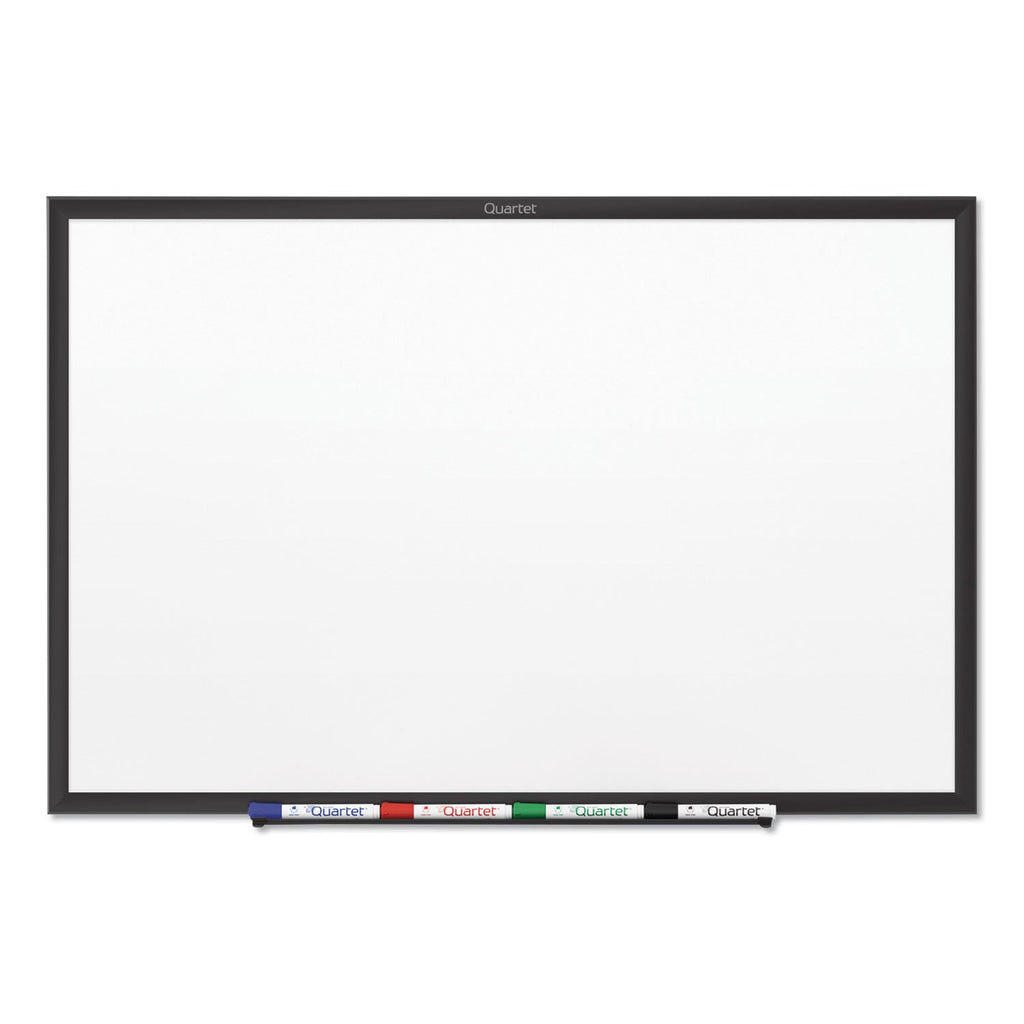 Quartet Classic Series Nano-Clean Dry Erase Board, 48 x 36, Black Aluminum Frame