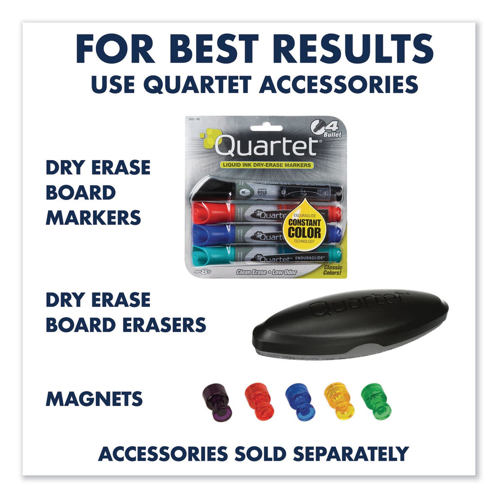 Quartet Prestige 2 Total Erase Whiteboard, 72 x 48, Aluminum Frame