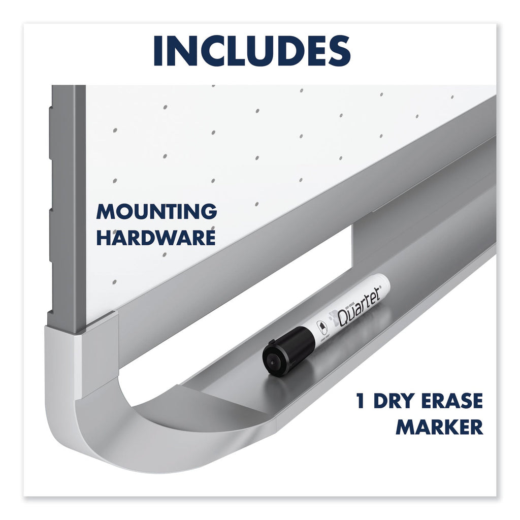 Quartet Prestige 2 Total Erase Whiteboard, 72 x 48, Aluminum Frame