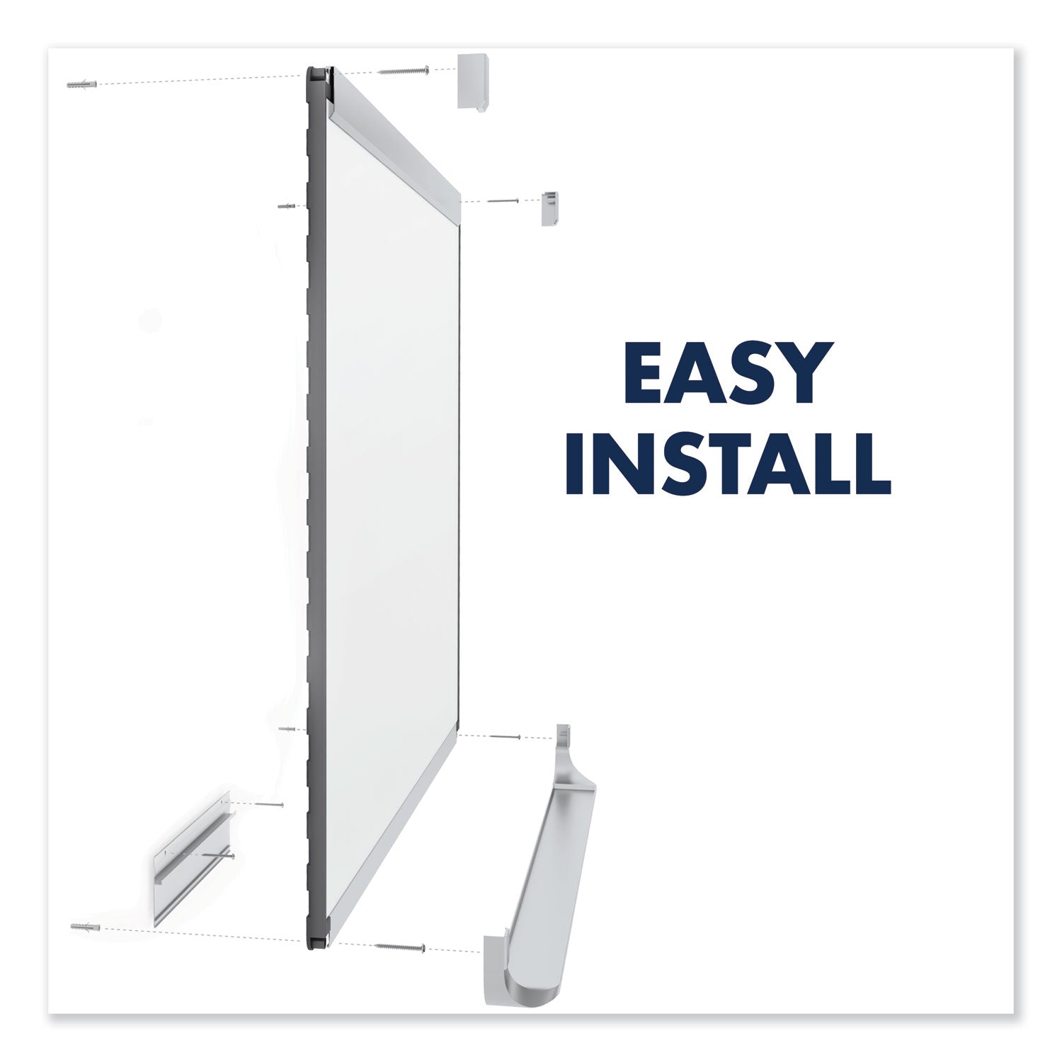 Quartet Prestige 2 Total Erase Whiteboard, 72 x 48, Aluminum Frame