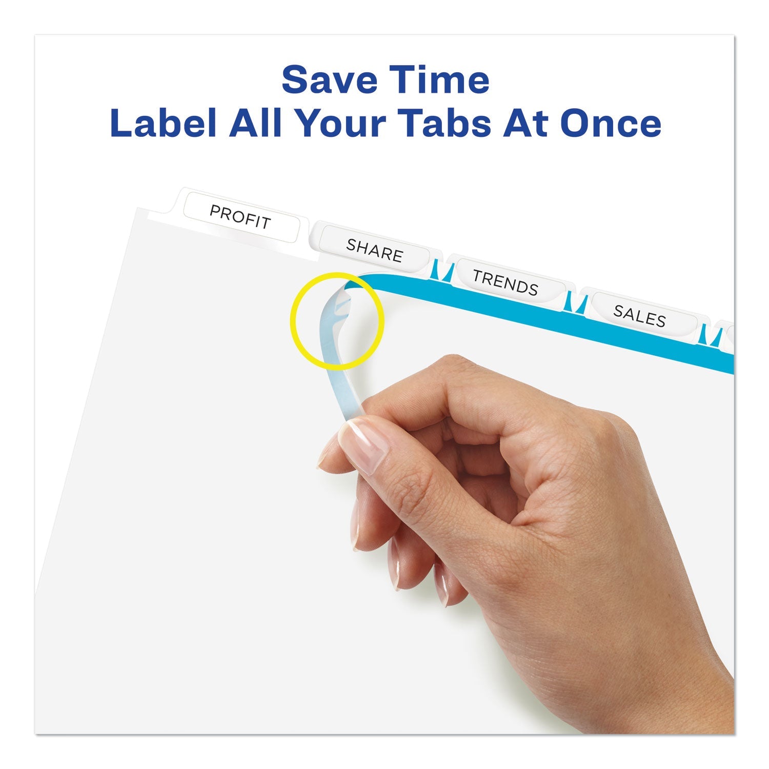 Avery Print and Apply Index Maker Clear Label Plastic Dividers w/Printable Label Strip, 5-Tab, 11 x 8.5, Frosted Clear Tabs, 5 Sets