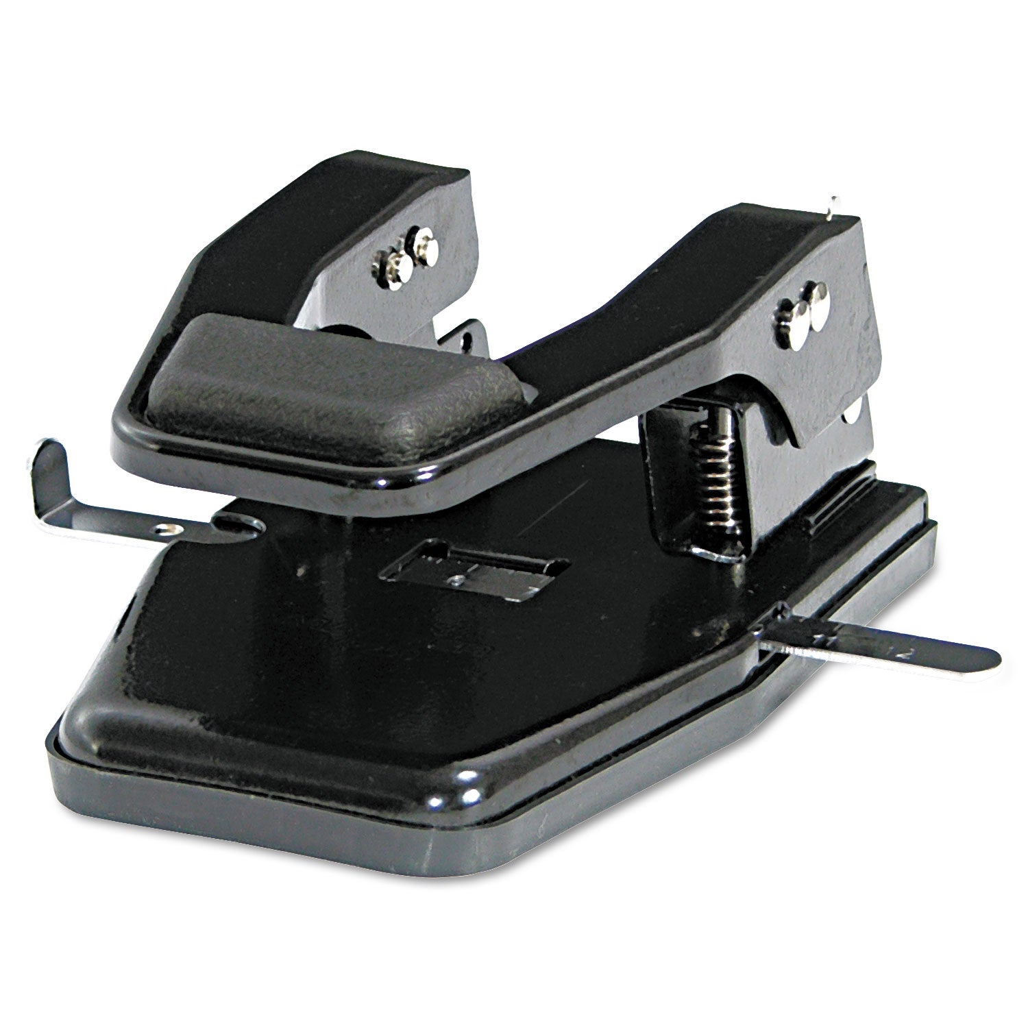 Master 40-Sheet Heavy-Duty High-Capacity Two-Hole Punch, 9/32" Holes, Padded Handle, Black
