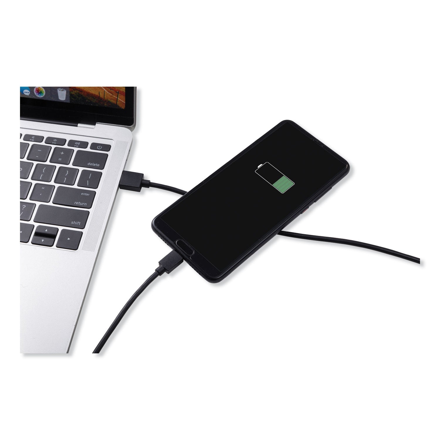 Innovera USB to USB C Cable, 10 ft, Black