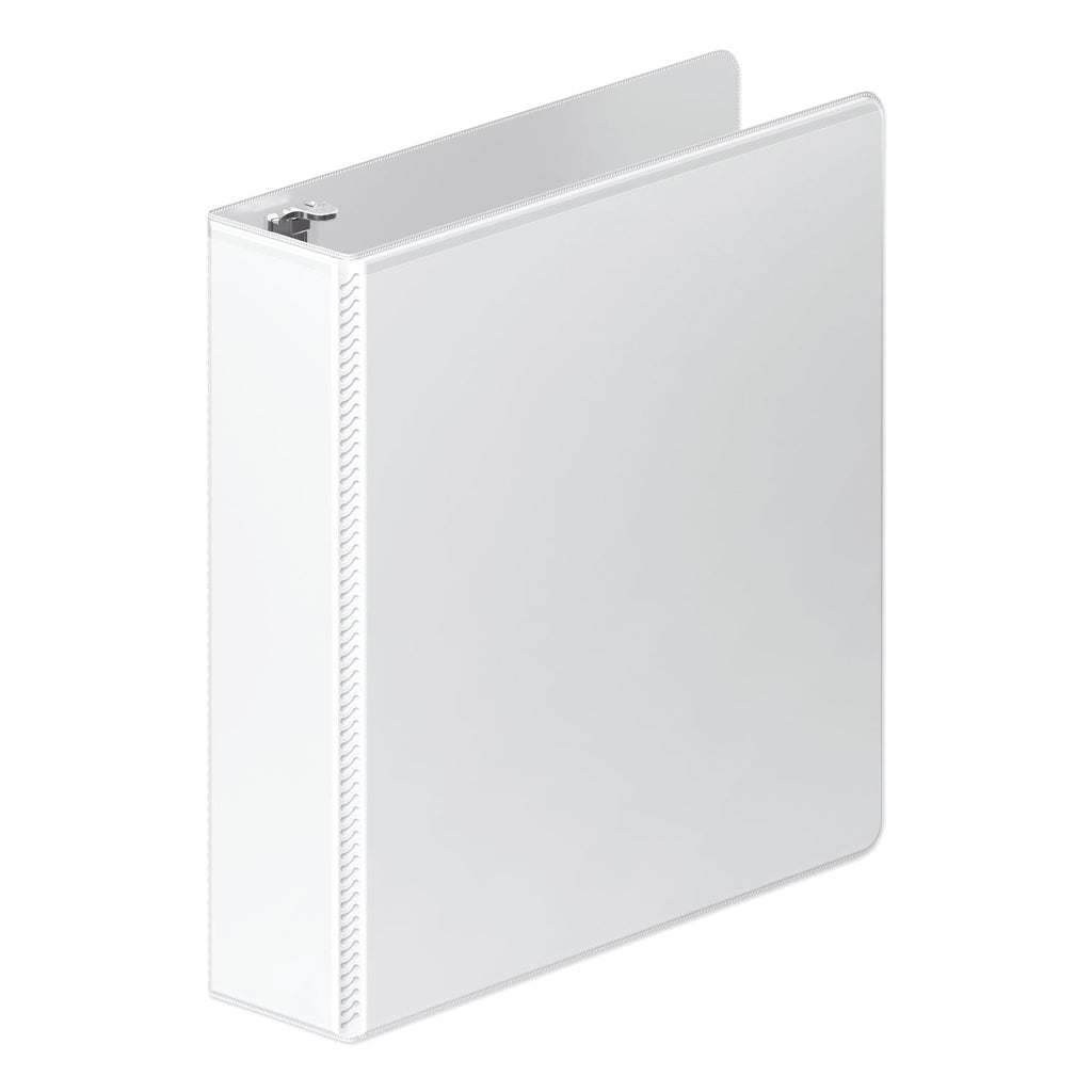 Wilson Jones Heavy-Duty Round Ring View Binder with Extra-Durable Hinge, 3 Rings, 2" Capacity, 11 x 8.5, White
