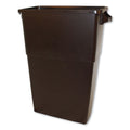 Impact Thin Bin Containers, Rectangular, Polyethylene, 23 gal, Brown
