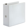 Universal Deluxe Easy-to-Open D-Ring View Binder, 3 Rings, 5" Capacity, 11 x 8.5, White