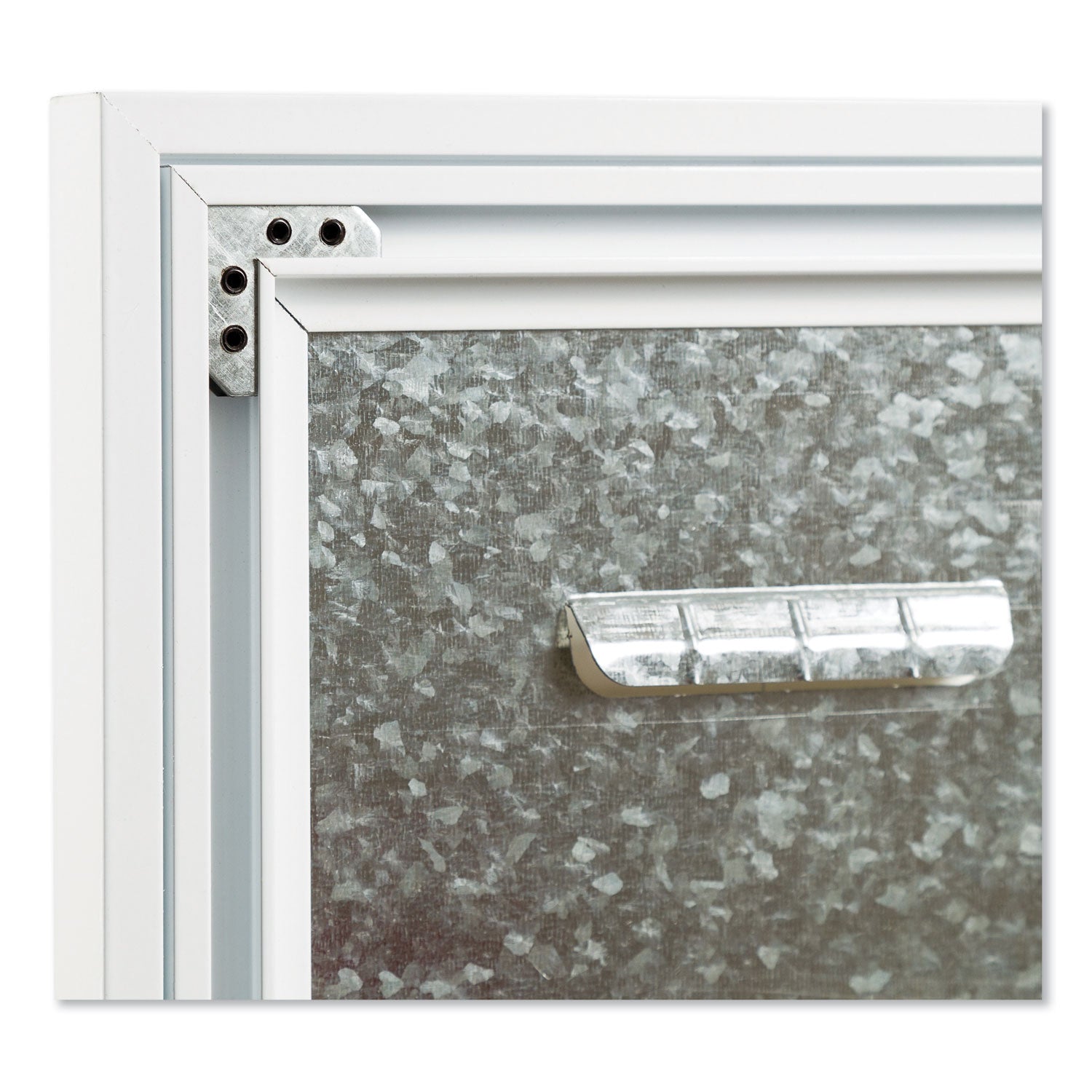 U Brands 3N1 Magnetic Glass Dry Erase Combo Board, 48 x 36, Month View, White Surface and Frame