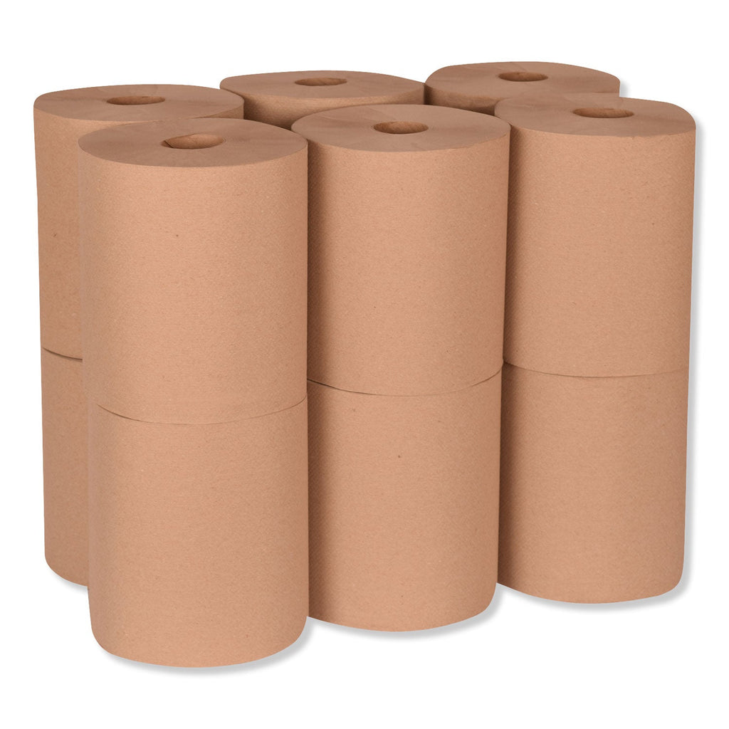 Tork Universal Hardwound Roll Towel, 1-Ply, 7.88" x 600 ft, Natural, 12/Carton