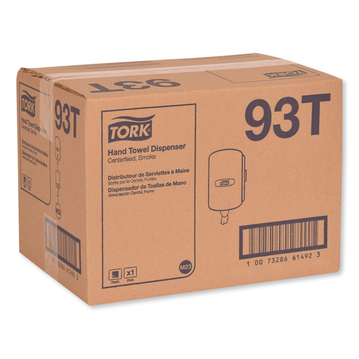 Tork Centerfeed Hand Towel Dispenser, 10.13 x 10 x 12.75, Smoke