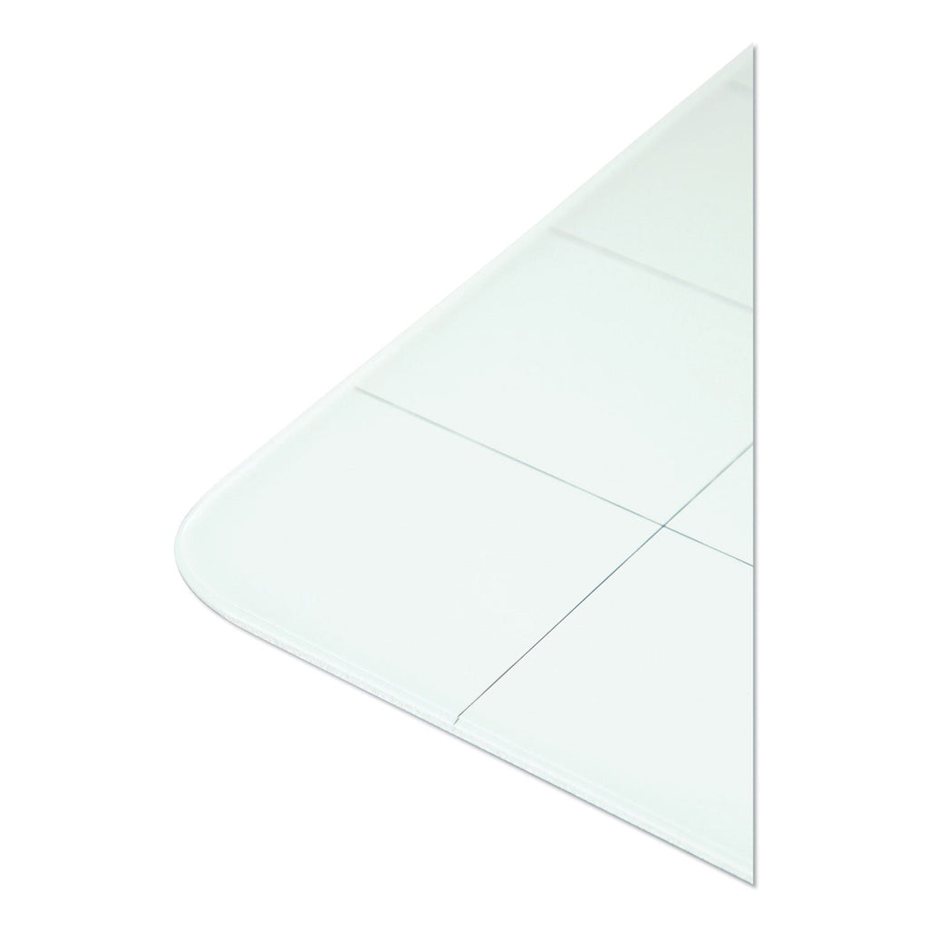 U Brands Cubicle Glass Dry Erase Undated Four Week Calendar Board, 23 x 12, White
