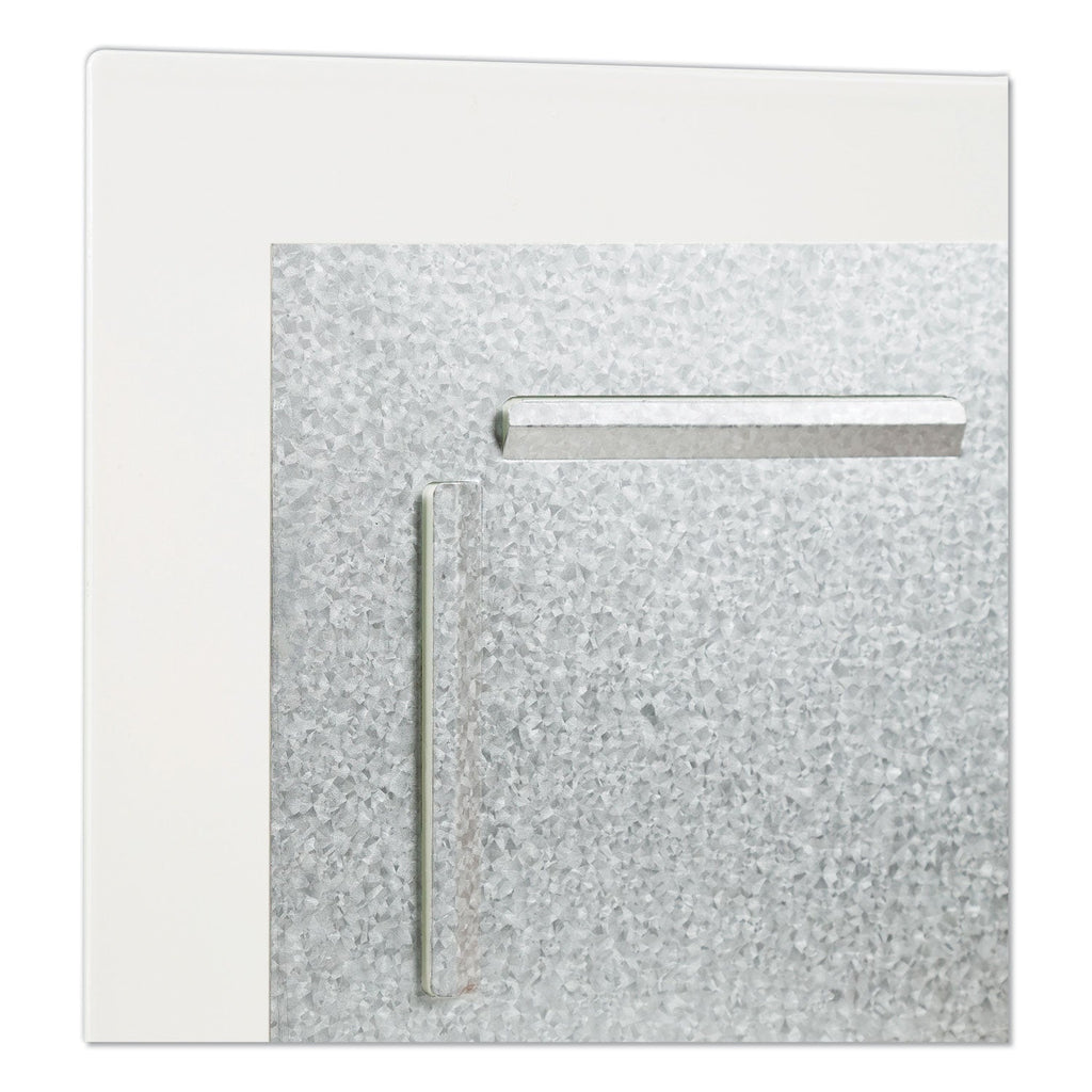 U Brands Floating Glass Dry Erase Undated One Month Calendar, 48 x 36, White