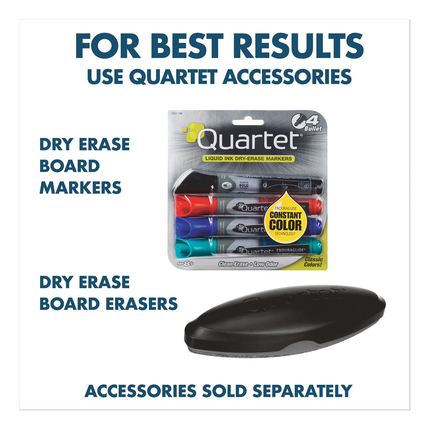 Quartet Classic Porcelain Magnetic Whiteboard, 72 x 48, Black Aluminum Frame