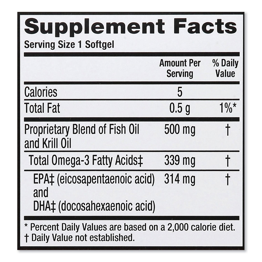 MegaRed Advanced 4-in-1 Omega-3 Softgel, 80 Count