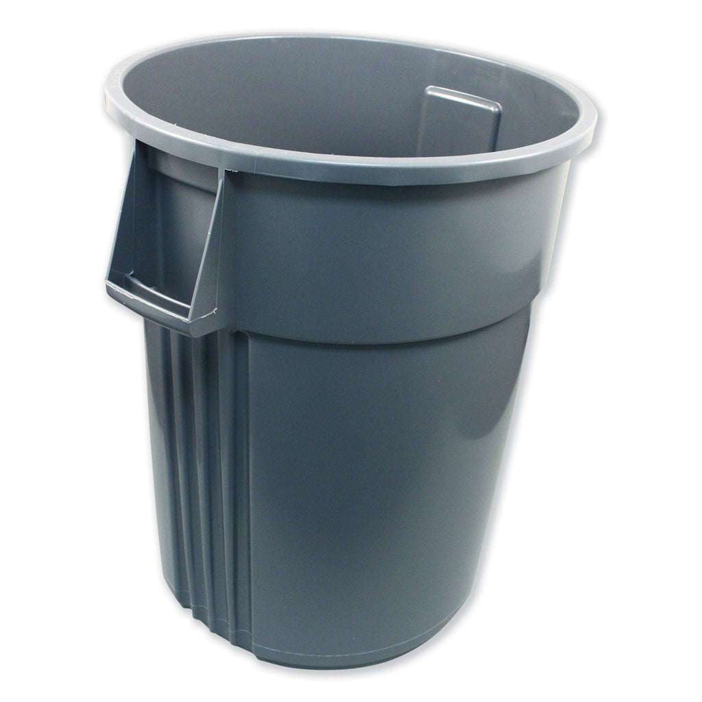 Impact Gator Plus Container, Round, Plastic, 55 gal, Gray