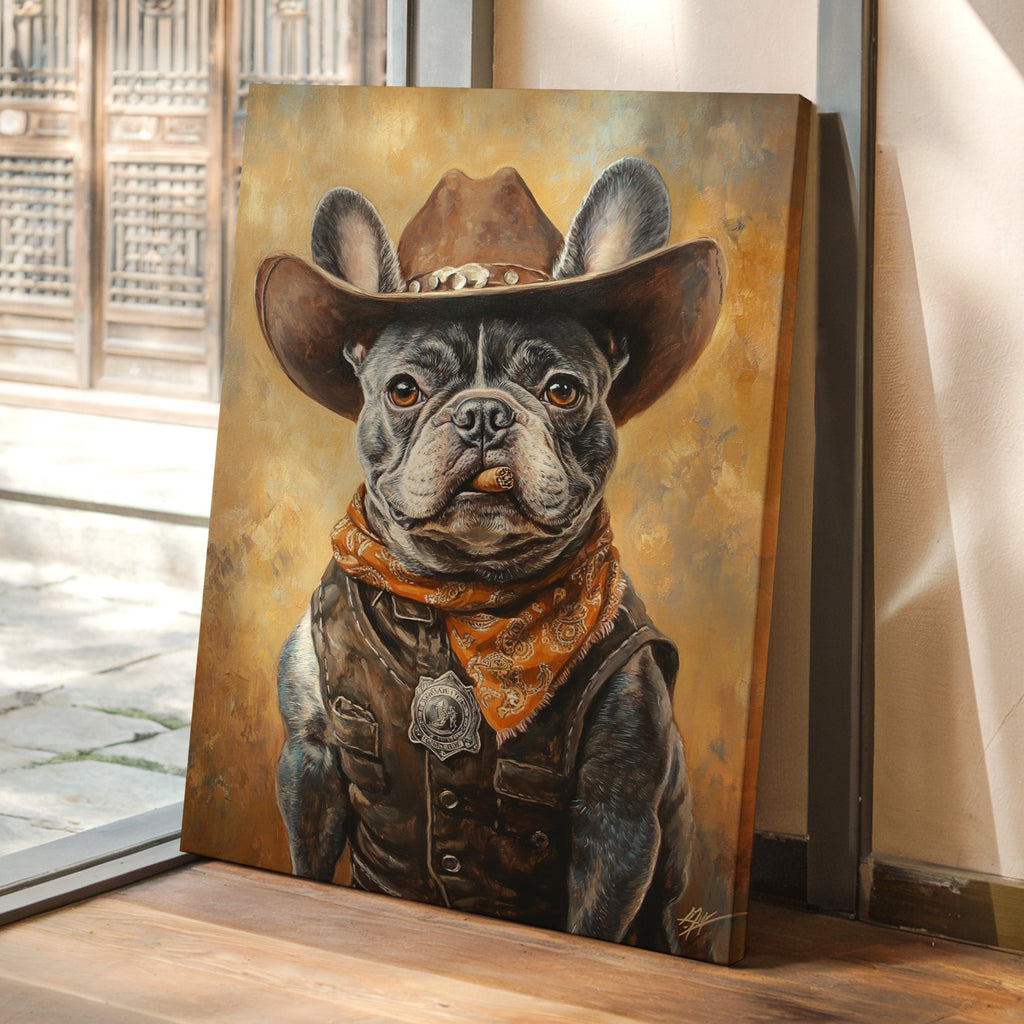 Sheriff Bulldog with a Badge and Attitude