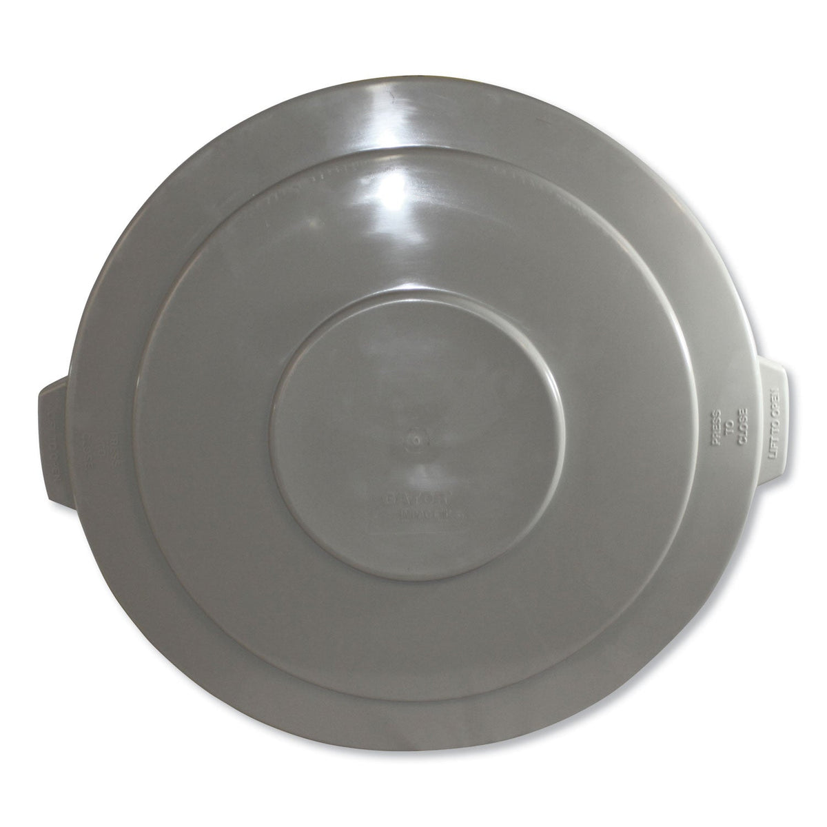 Impact Advanced Gator Lids, for 55 gal, Flat-Top, 26.4" Diameter, Gray