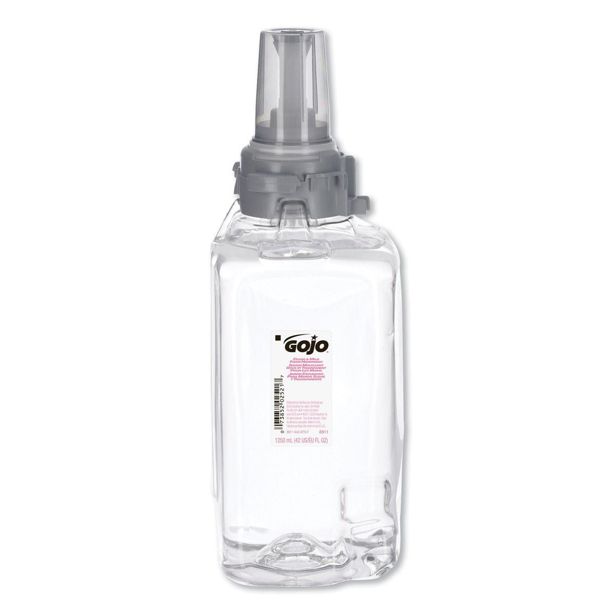 GOJO Green Certified Clear and Mild Foam Hand Wash, For ADX-12 Dispenser, Fragrance-Free, 1,250 mL