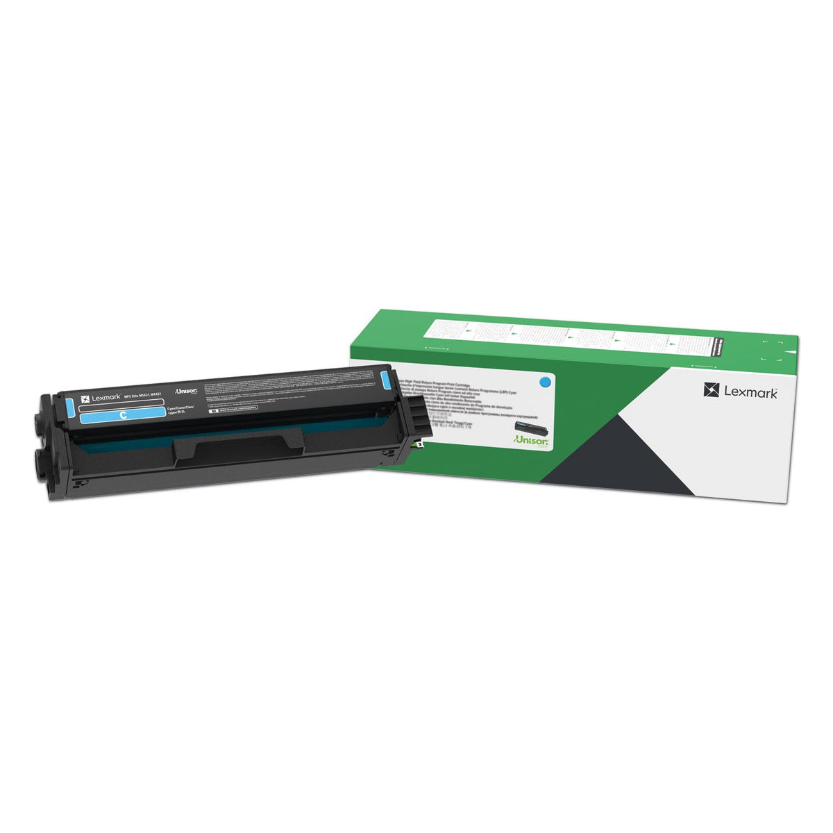 Lexmark 20N1HC0 Return Program High-Yield Toner, 4,500 Page-Yield, Cyan