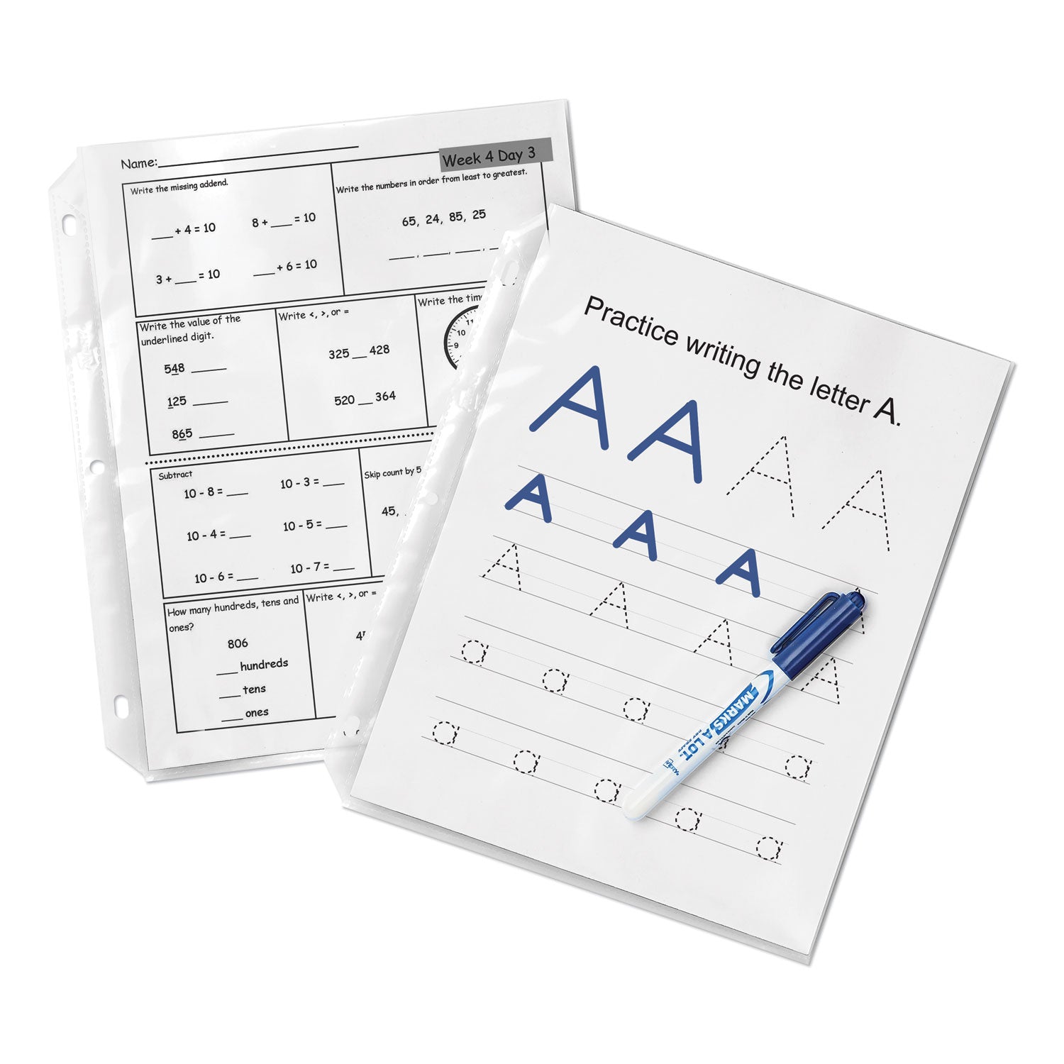 Avery Top-Load Poly Sheet Protectors, Heavy, Letter, Diamond Clear, 200/Box