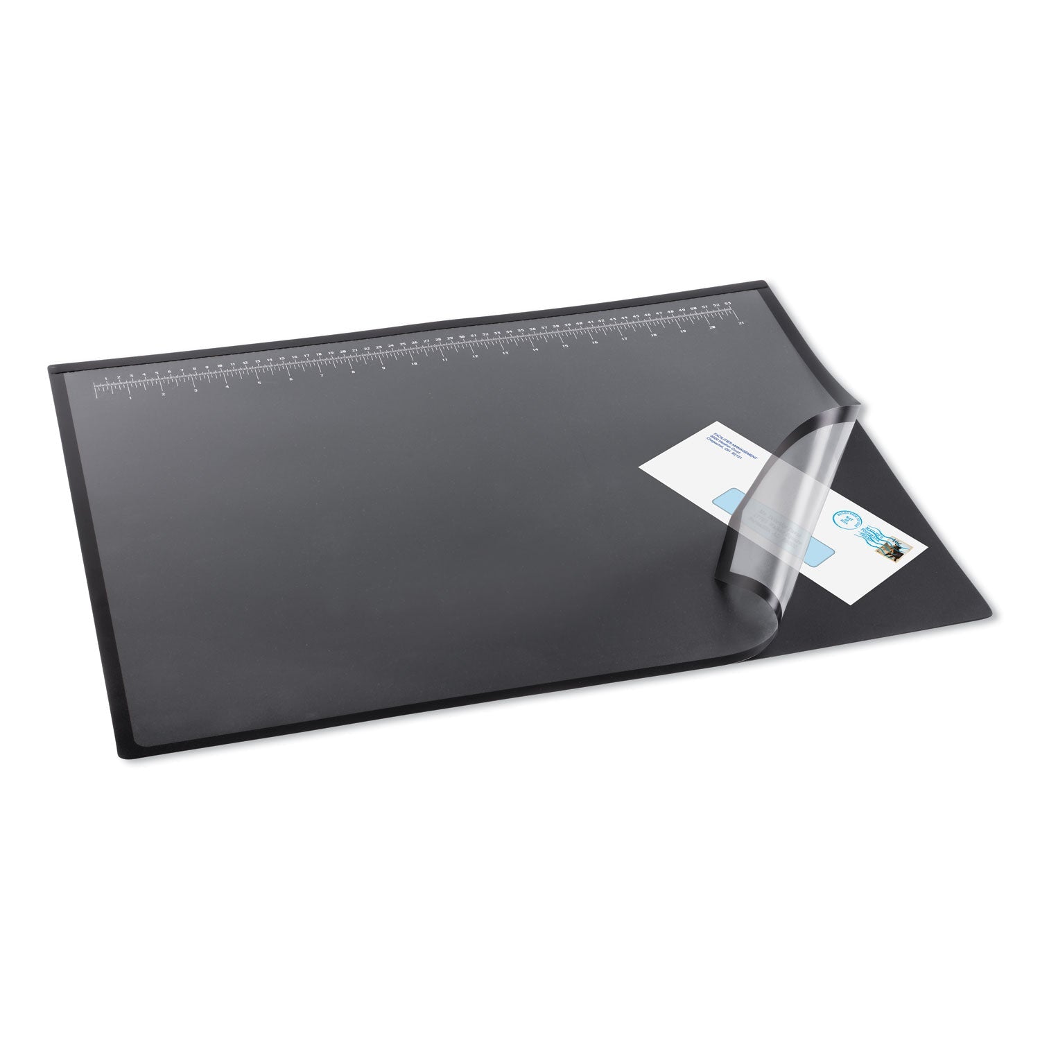 Artistic Lift-Top Pad Desktop Organizer, with Clear Overlay, 31 x 20, Black