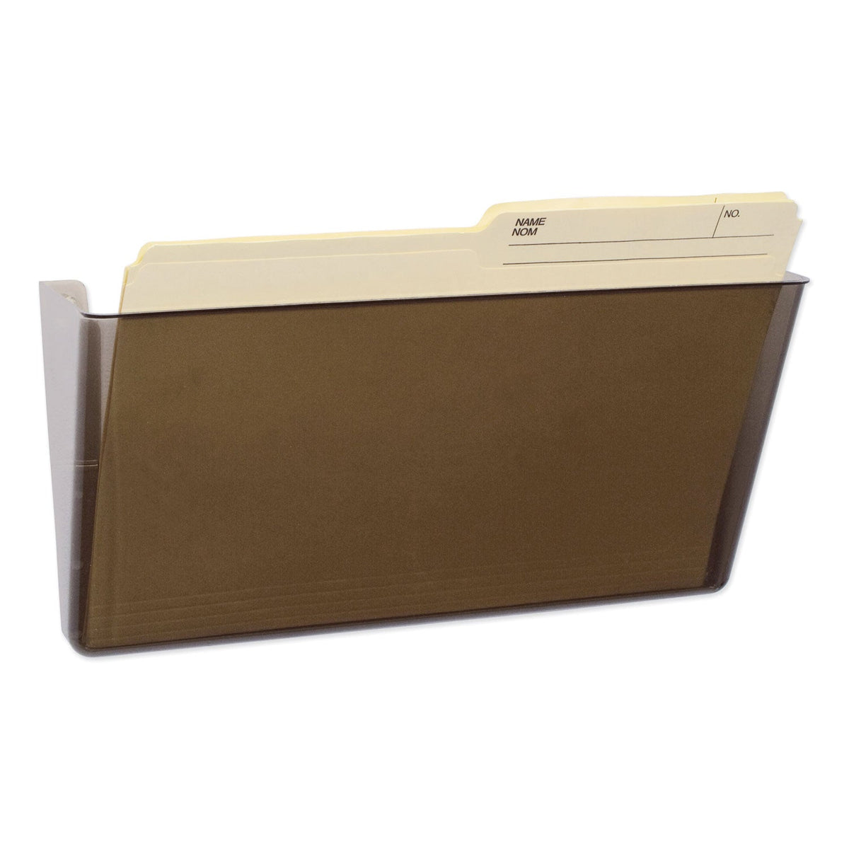 Storex Wall File, Letter Size, 13" x 4" x 7", Smoke