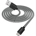 Chargeworx Braided Lightning to USB-A Charging Cable, 3ft, Durable Fabric Cord