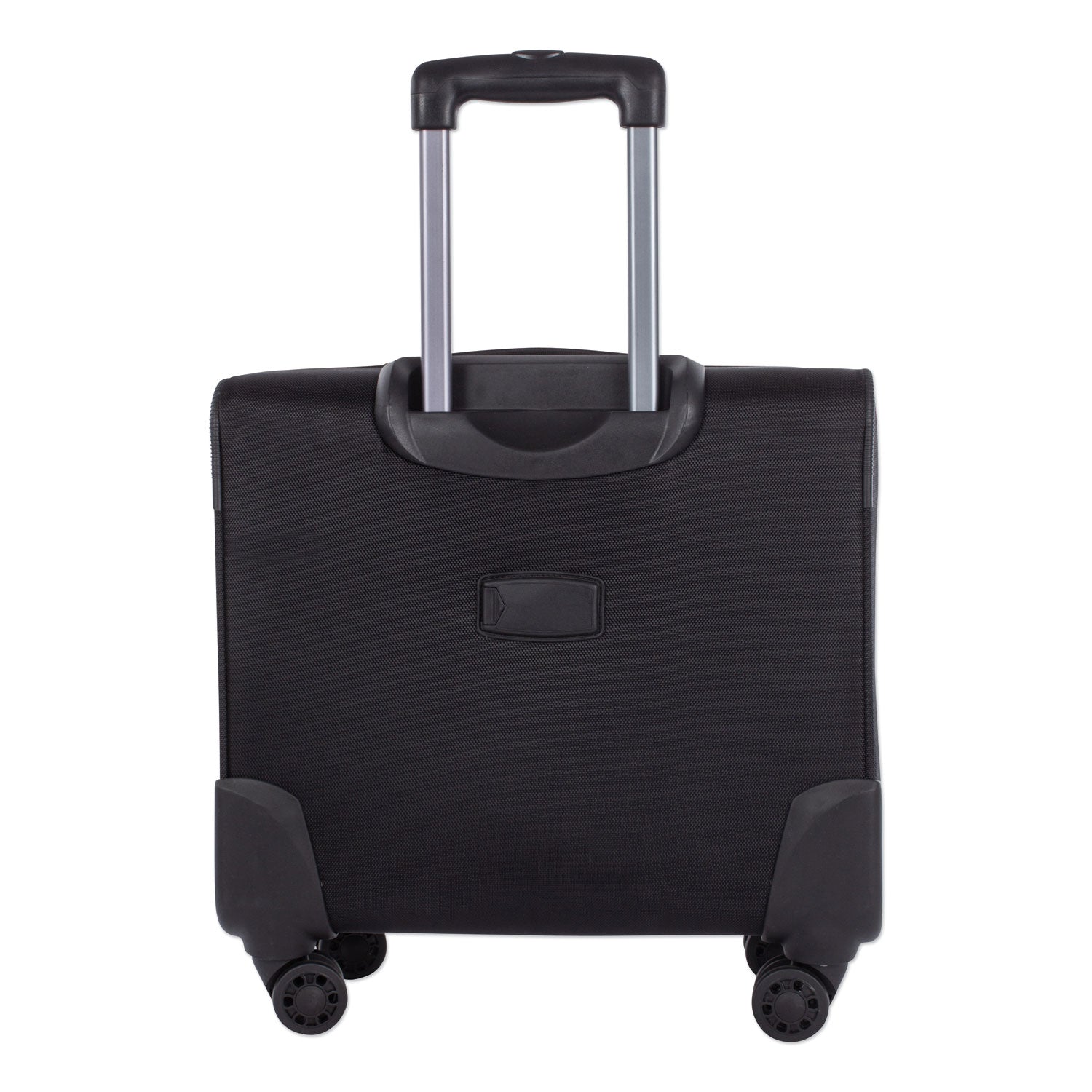 Swiss Mobility Purpose Overnight Business Case On Spinner Wheels, Fits Devices Up to 15.6", Polyester, 9.5 x 9.5 x 17.5, Black