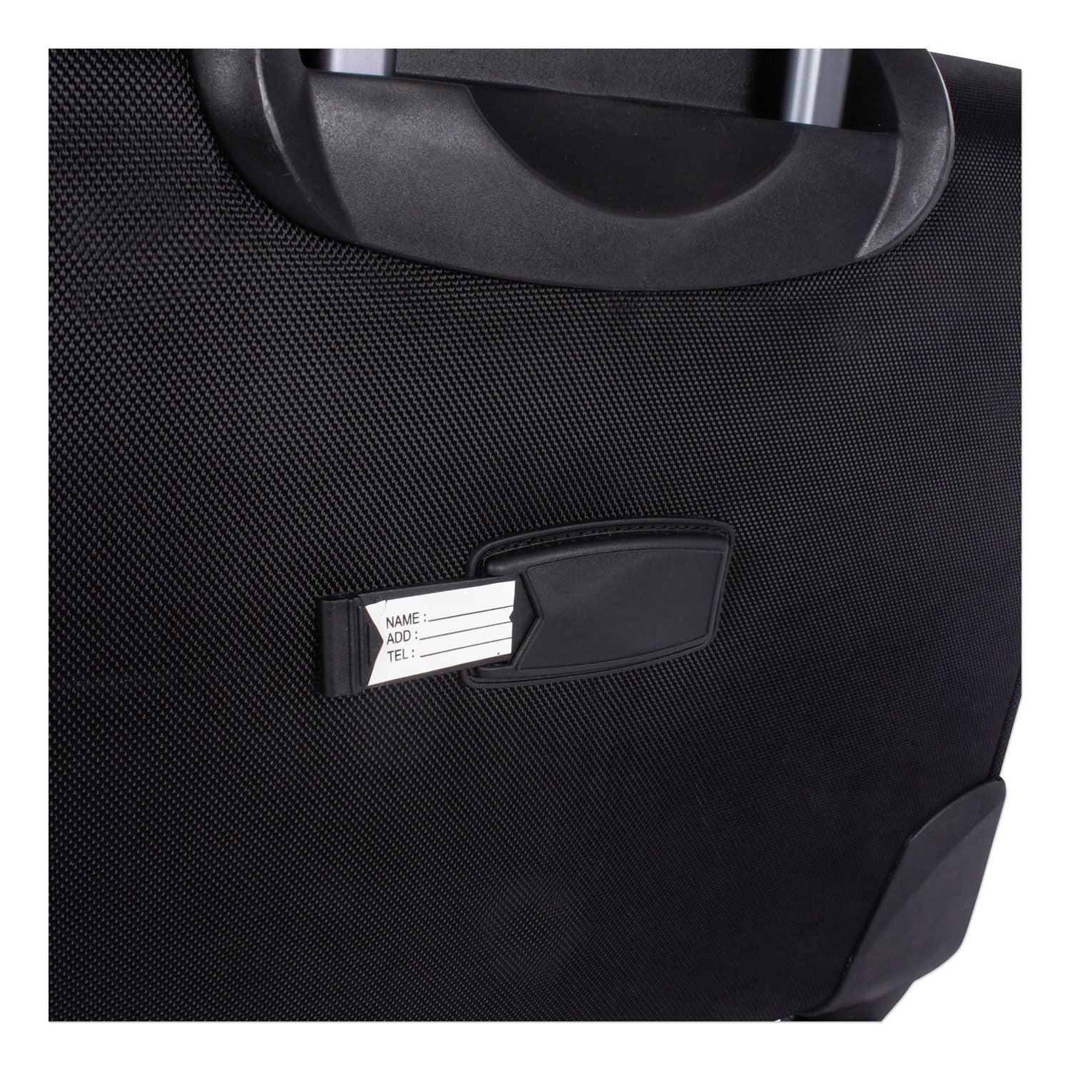 Swiss Mobility Purpose Overnight Business Case On Spinner Wheels, Fits Devices Up to 15.6", Polyester, 9.5 x 9.5 x 17.5, Black