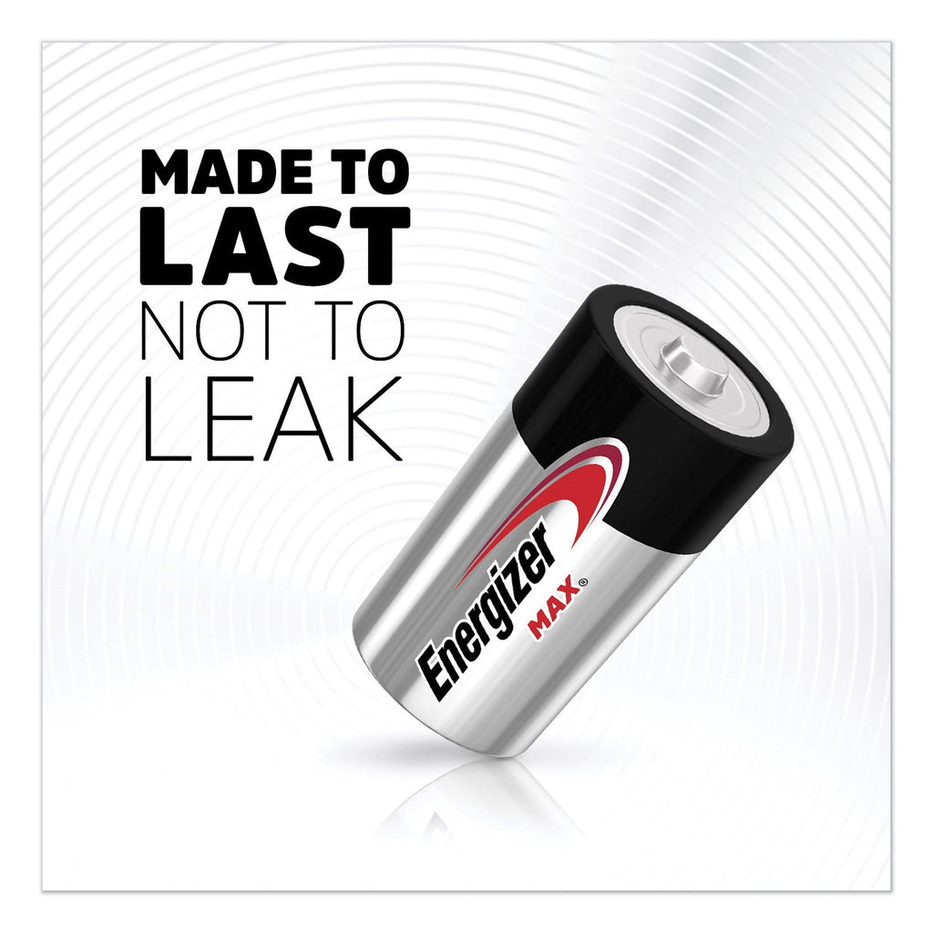 Energizer MAX Alkaline C Batteries, 1.5 V, 2/Pack