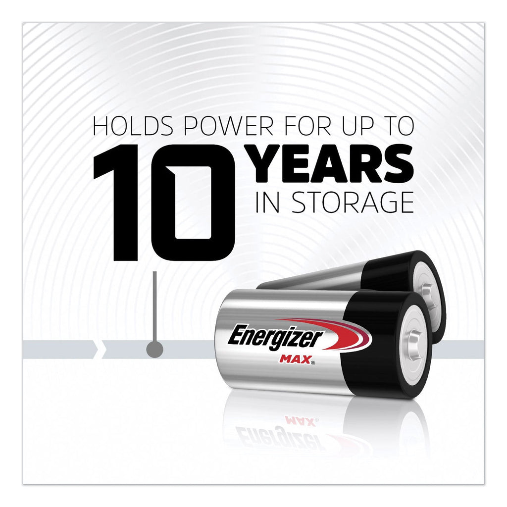 Energizer MAX Alkaline C Batteries, 1.5 V, 2/Pack