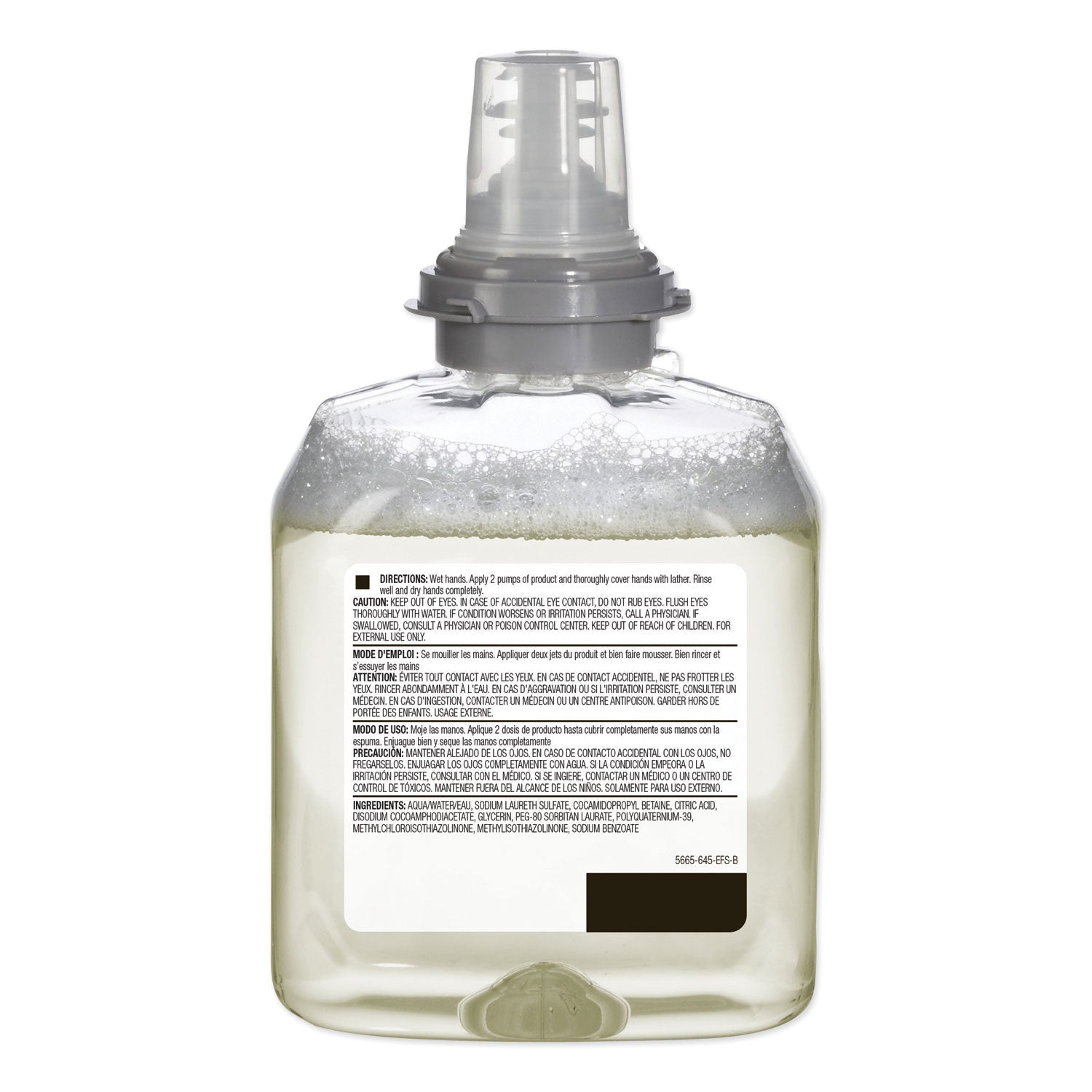 GOJO TFX Green Certified Foam Hand Cleaner Refill, Unscented, 1,200 mL, 2/Carton