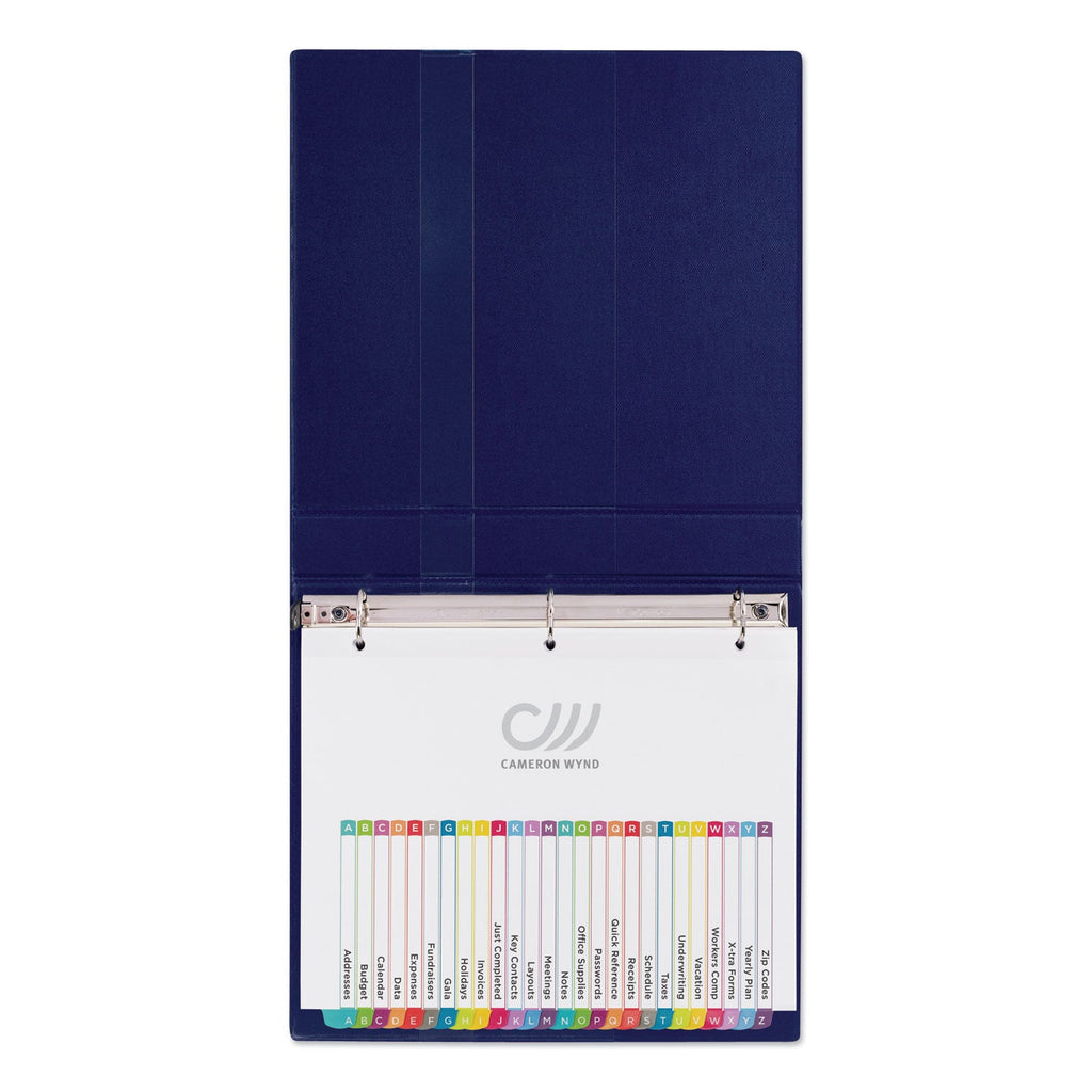 Avery Customizable TOC Ready Index Multicolor Tab Dividers, 26-Tab, A to Z, 11 x 8.5, White, Contemporary Color Tabs, 1 Set
