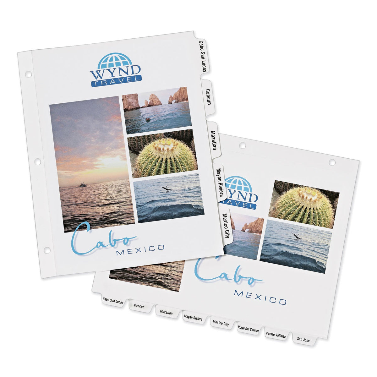 Avery Customizable Print-On Dividers, 3-Hole Punched, 5-Tab, 11 x 8.5, White, 1 Set