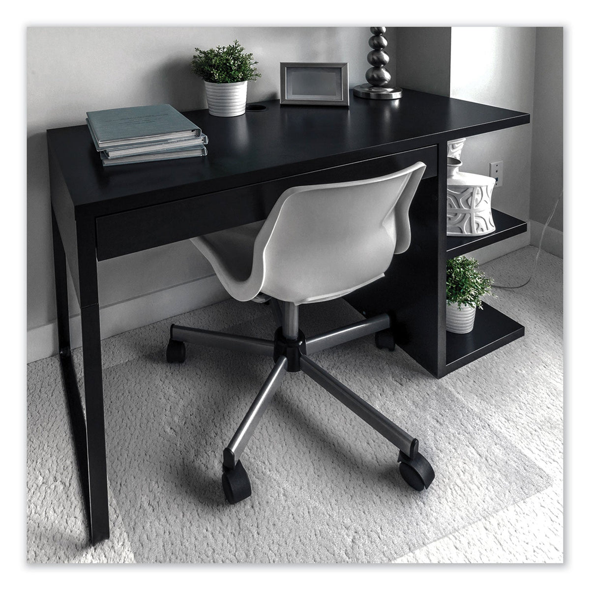 Floortex Cleartex Unomat Anti-Slip Chair Mat for Hard Floors/Flat Pile Carpets, 35 x 47, Clear
