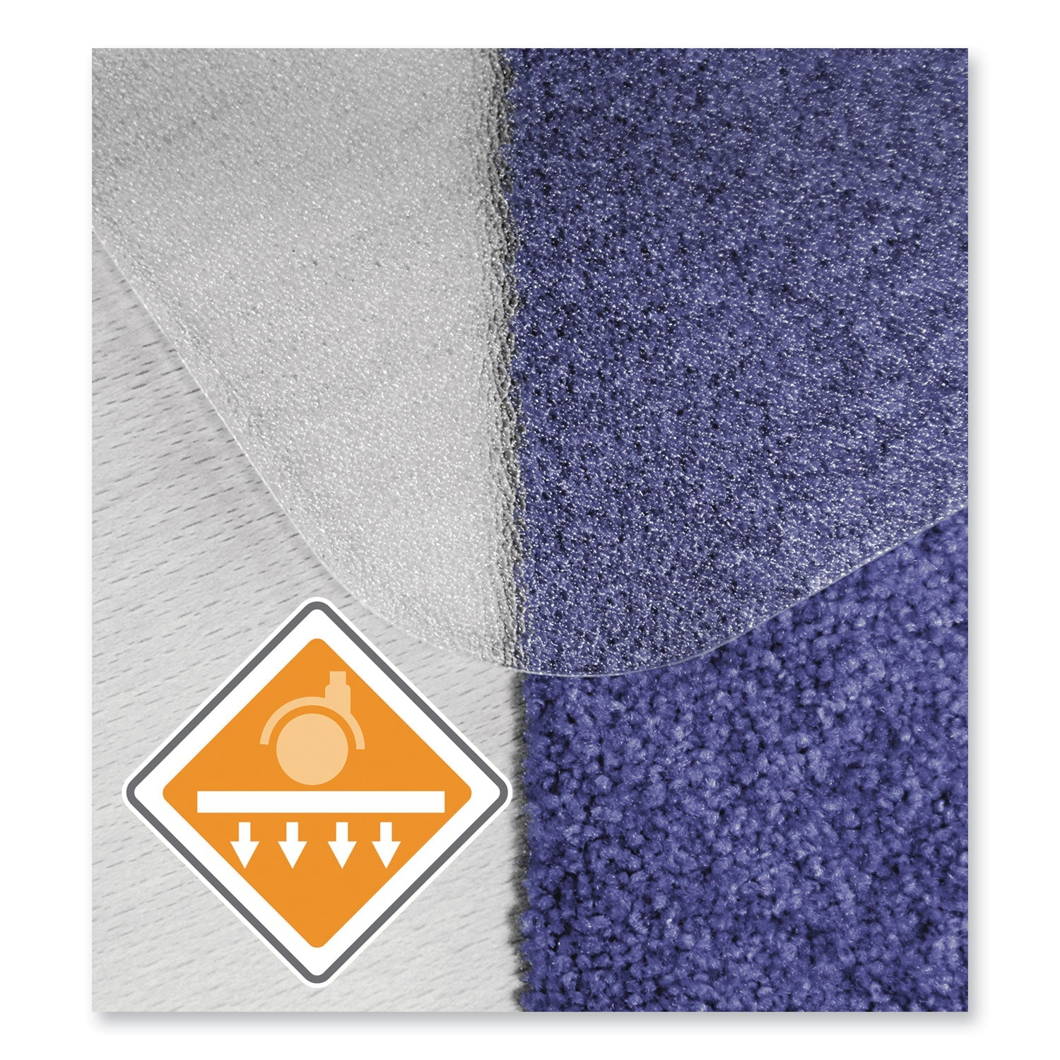 Floortex Cleartex Unomat Anti-Slip Chair Mat for Hard Floors/Flat Pile Carpets, 35 x 47, Clear
