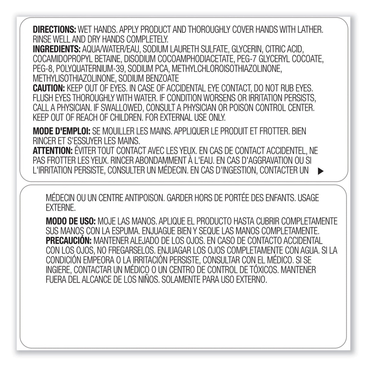 PROVON Clear and Mild Foam Hand Wash, Unscented, 1,200 mL Refill, 2/Carton