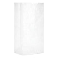 General Grocery Paper Bags, 30 lb Capacity, #4, 5" x 3.33" x 9.75", White, 500 Bags