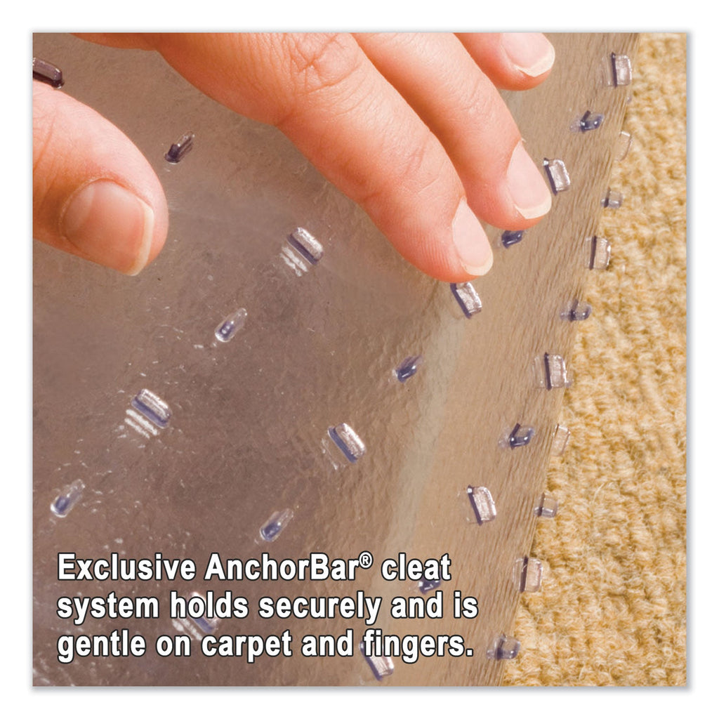ES Robbins EverLife Moderate Use Chair Mat for Low Pile Carpet, Rectangular, 46" x 60", Clear