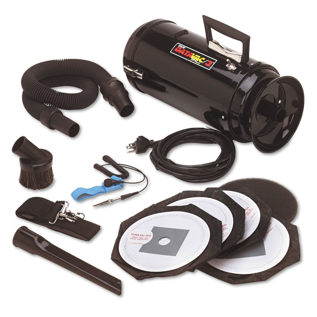 DataVac ESD-Safe Pro Data-Vac/3 Professional Cleaning System, 1.7 hp, Black
