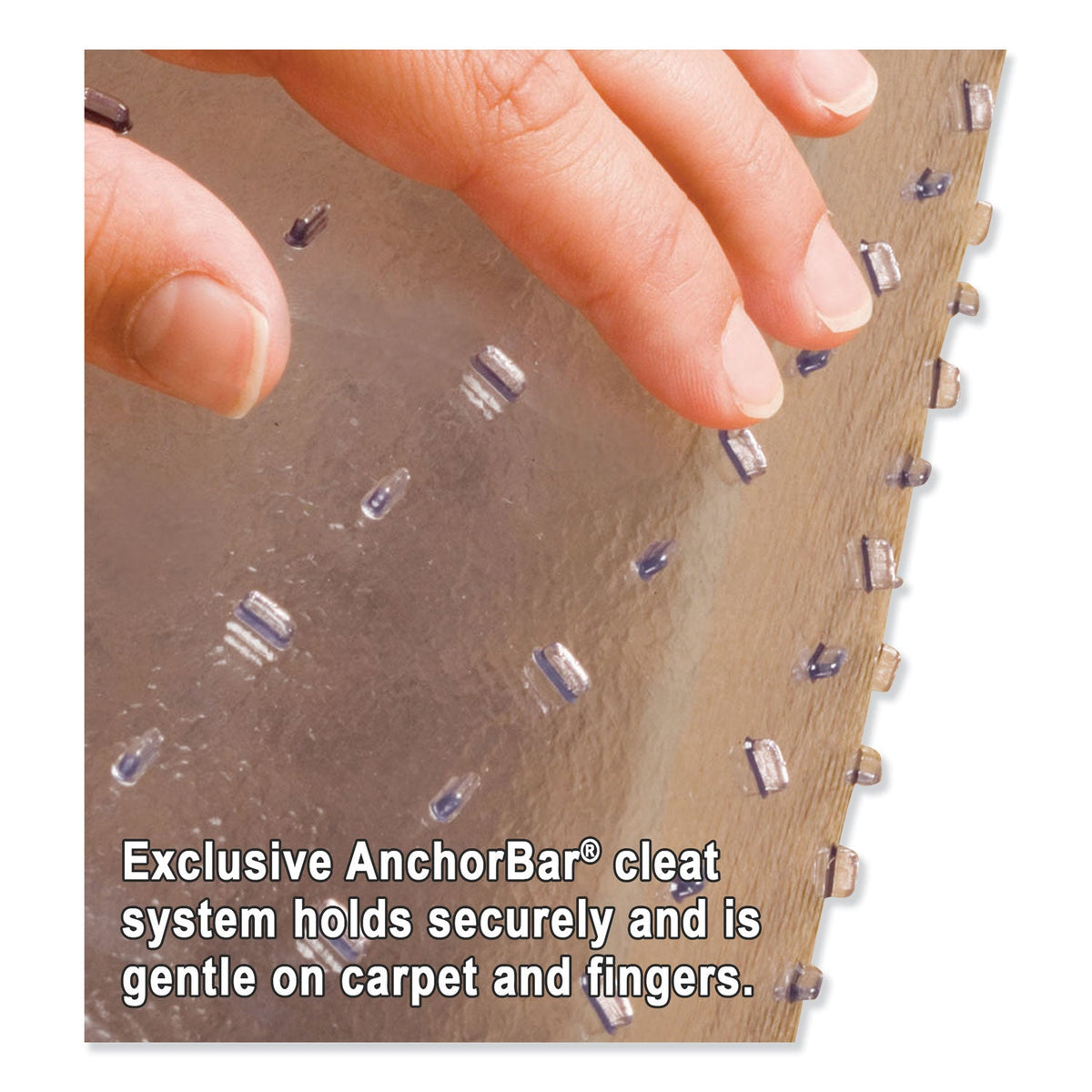 ES Robbins Natural Origins Chair Mat For Carpet, 36 x 48, Clear