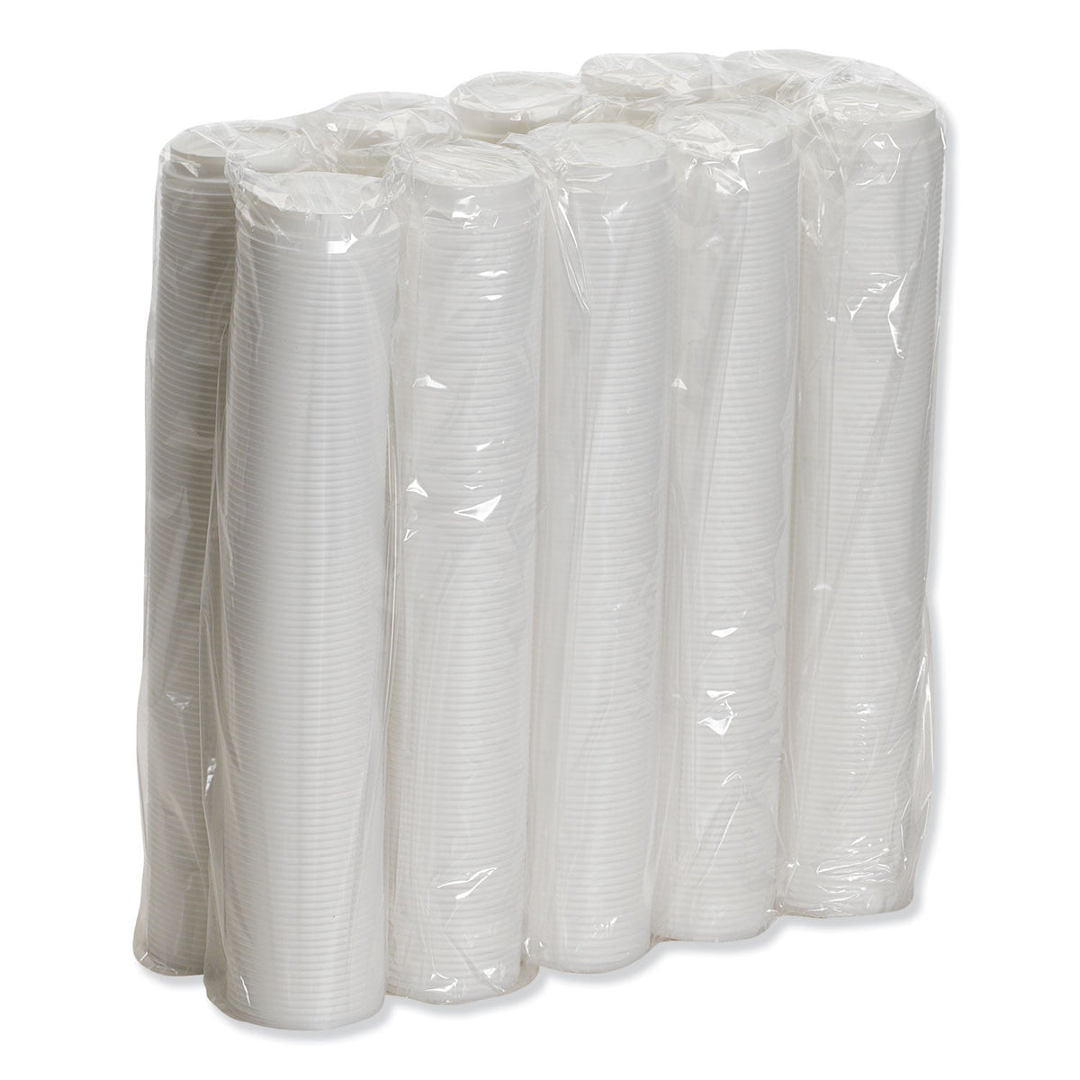 Dixie Dome Hot Drink Lids, Fits 8 oz Cups, White, 100/Sleeve, 10 Sleeves/Carton
