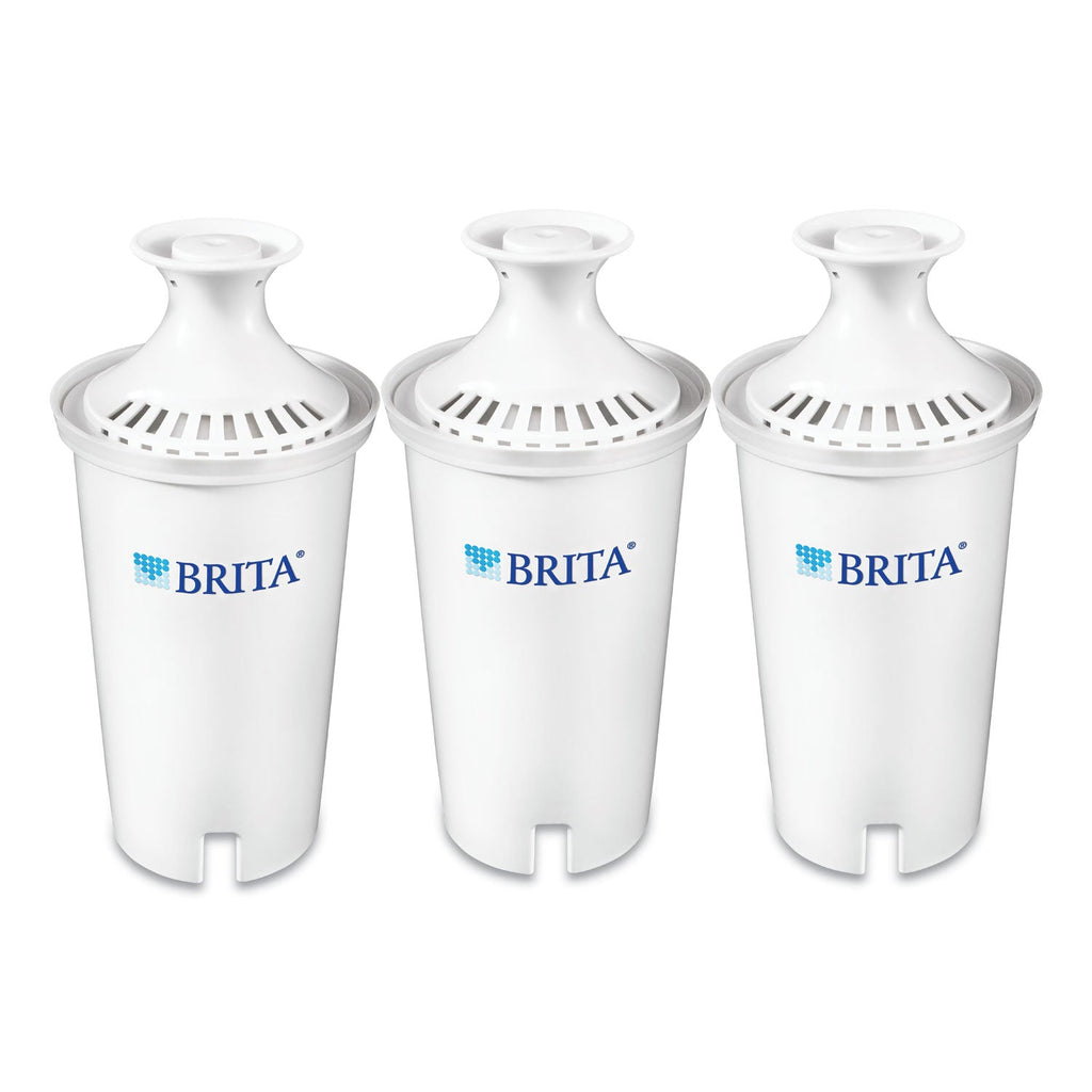 Brita Water Filter Pitcher Advanced Replacement Filters, 3/Pack, 8 Packs/Carton