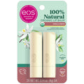 eos 100% Natural Organic Lip Balm - Vanilla Bean, 2-Pack (0.14 oz Sticks)