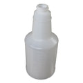 Impact Plastic Bottles with Graduations, 24 oz, Clear, 24/Carton