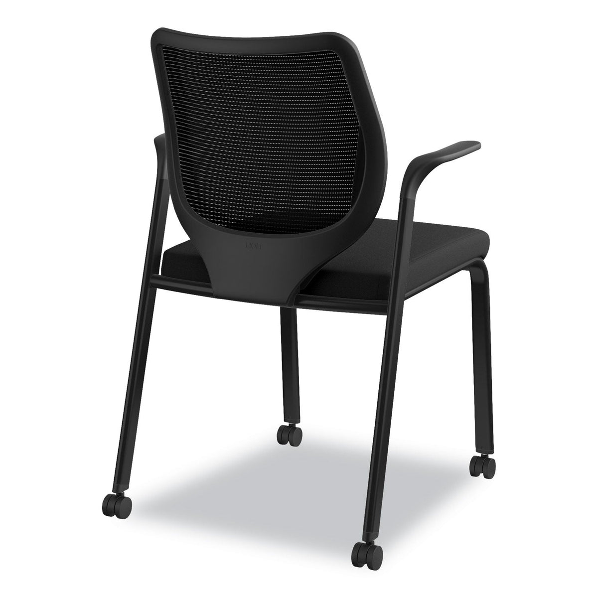 HON Nucleus Series Multipurpose Stacking Chair, ilira-Stretch M4 Back, Supports Up to 300 lb, Black