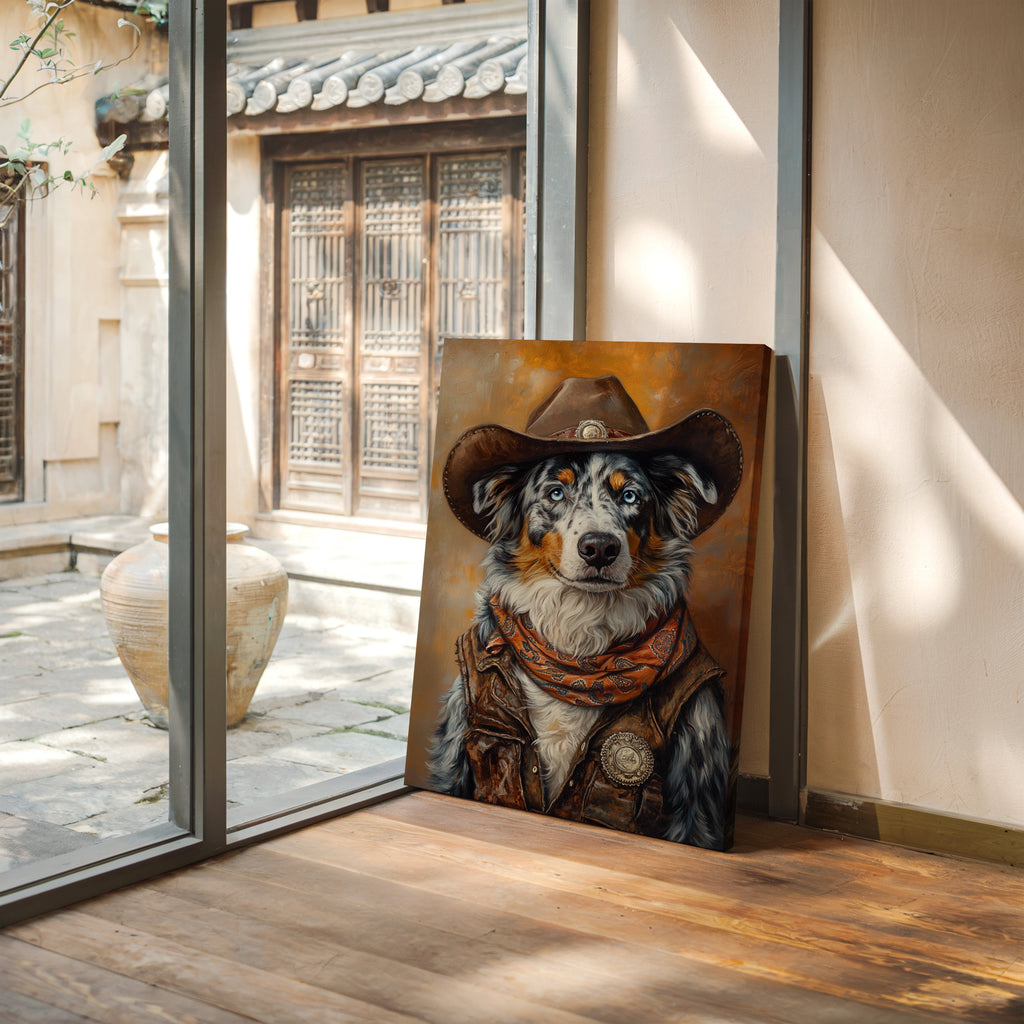 Australian Shepard Sheriff of the Painted Plains