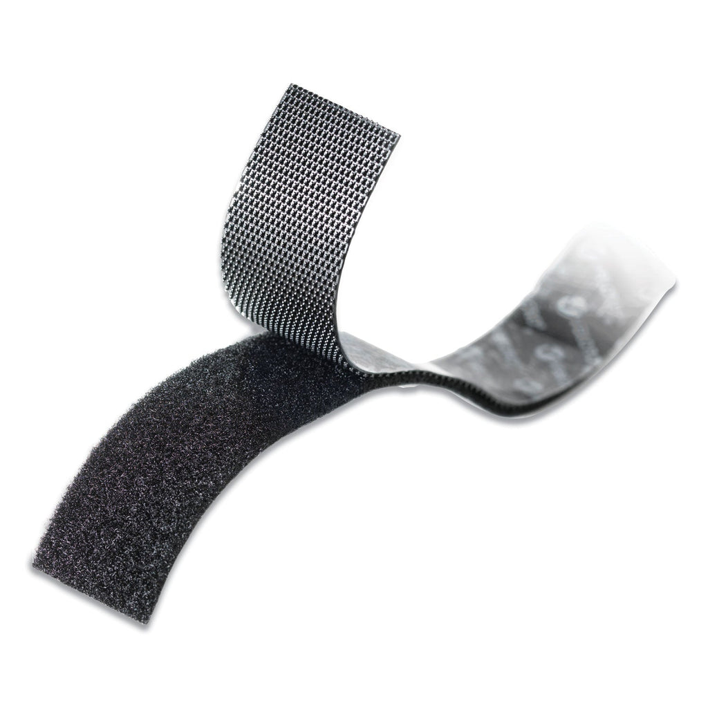 VELCRO Low-Profile Industrial-Strength Heavy-Duty Fasteners, 1" x 10 ft, Black